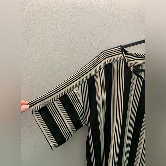 Business Causal Stripped black and off white tee by In Wear - Picture 4 of 4